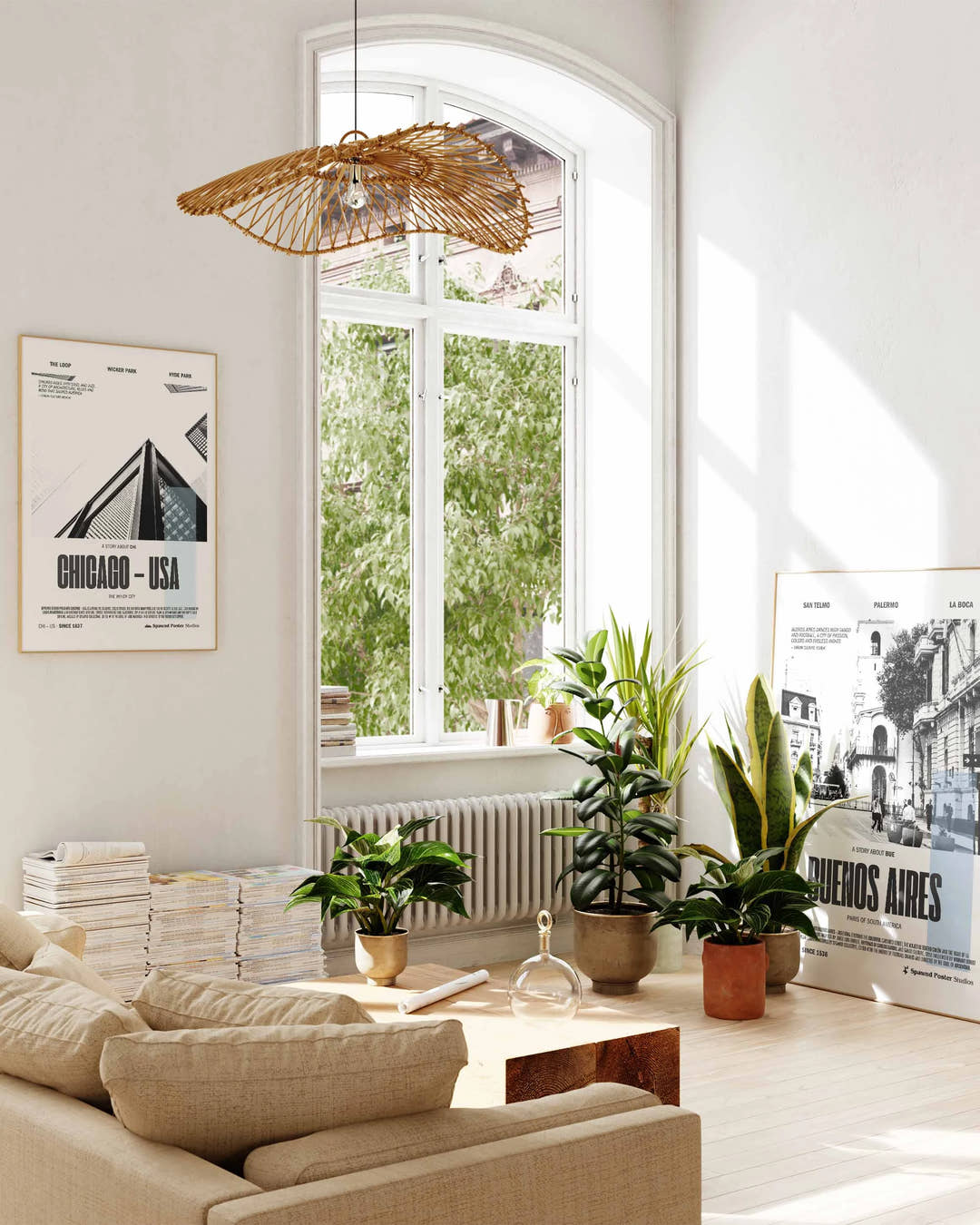 Buenos Aires Poster – FineArt Wandbild, moderne Kunst &amp; Fine Art Print von Spawnd, handgefertigt &amp; Made in Germany