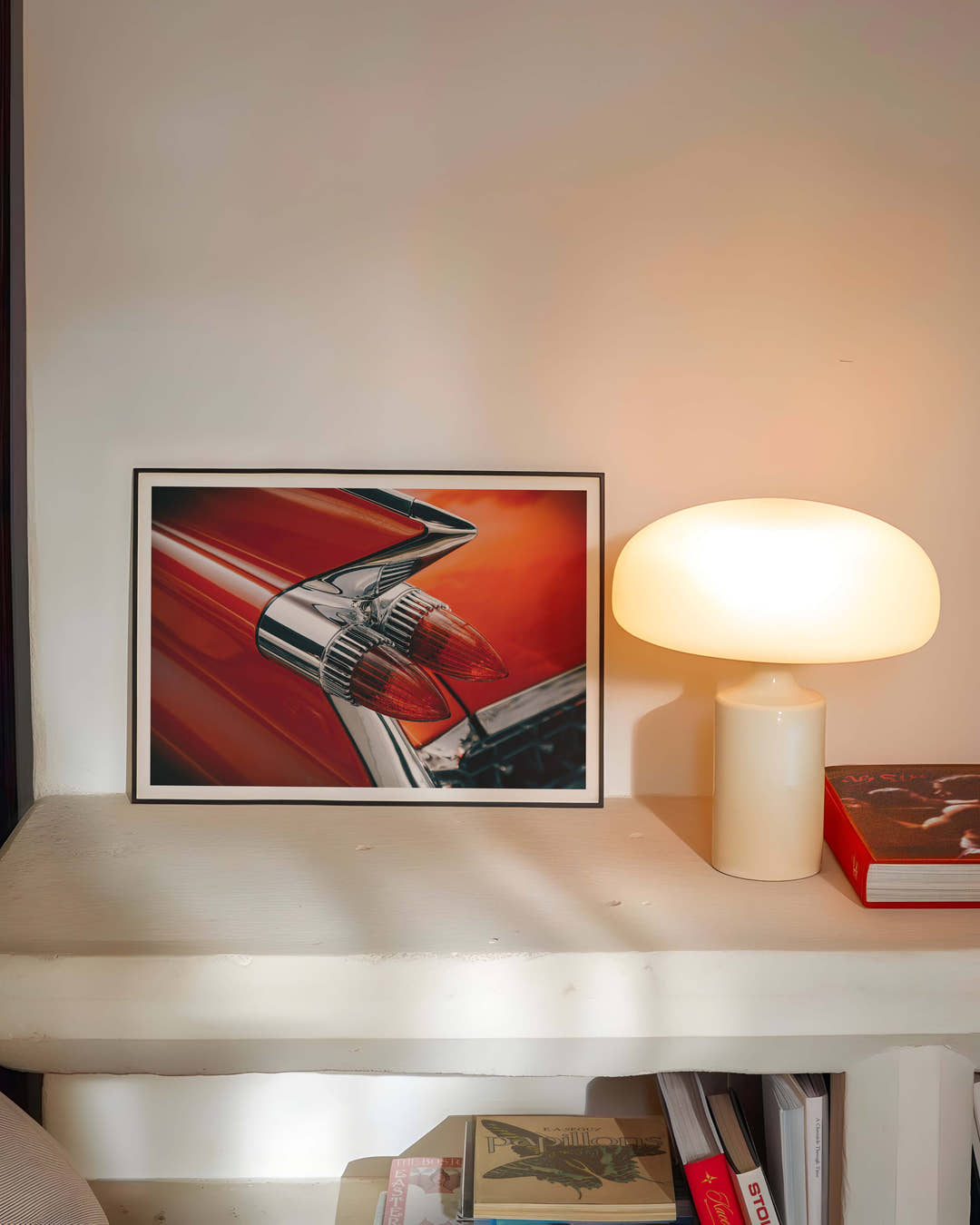 Bullet tail lights Poster – FineArt Wandbild, moderne Kunst &amp; Fine Art Print von Spawnd, handgefertigt &amp; Made in Germany
