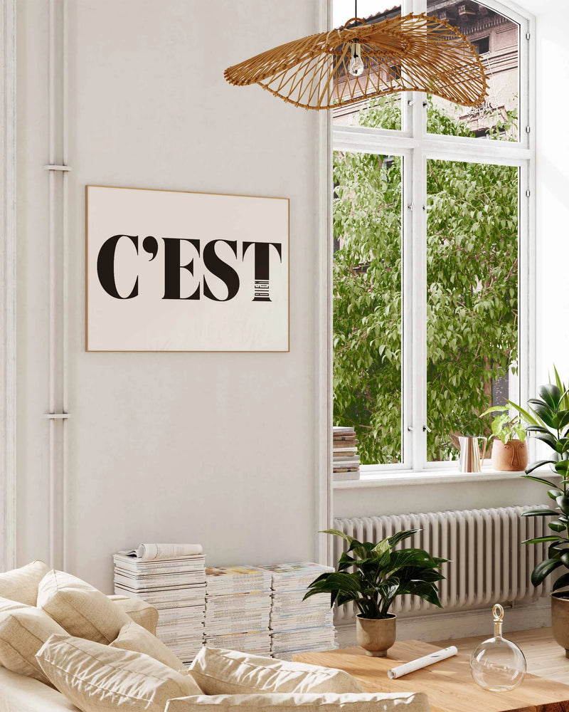 C'est bien Poster – FineArt Wandbild, moderne Kunst & Fine Art Print von Spawnd, handgefertigt & Made in Germany