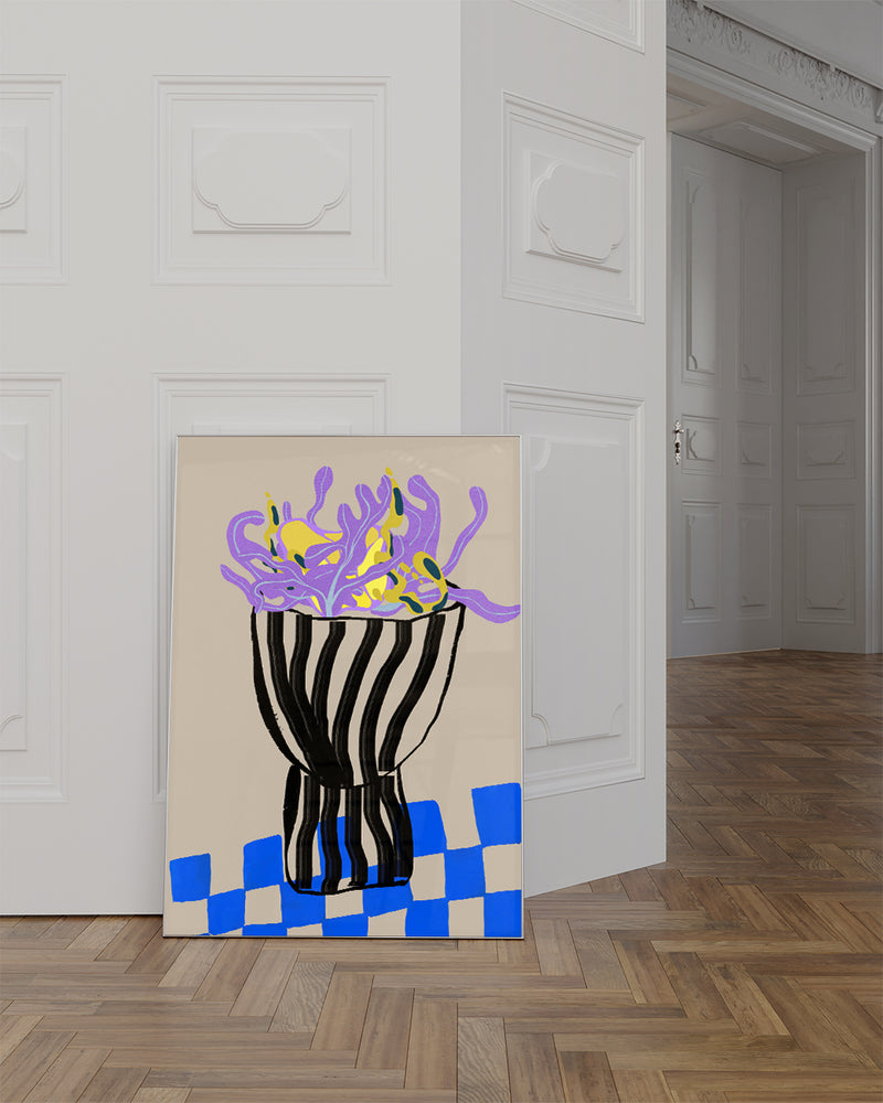 Colorful Abstrakte Vase Poster – Colorful Abstract Vase