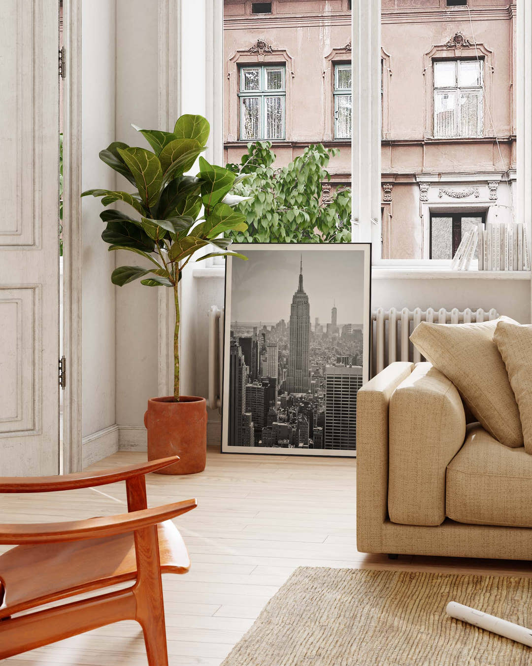 Empire State building Poster – FineArt Wandbild, moderne Kunst &amp; Fine Art Print von Spawnd, handgefertigt &amp; Made in Germany