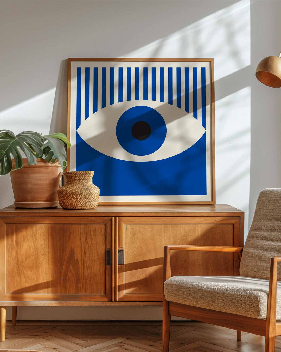 eYe Poster – FineArt Wandbild, moderne Kunst &amp; Fine Art Print von Spawnd, handgefertigt &amp; Made in Germany