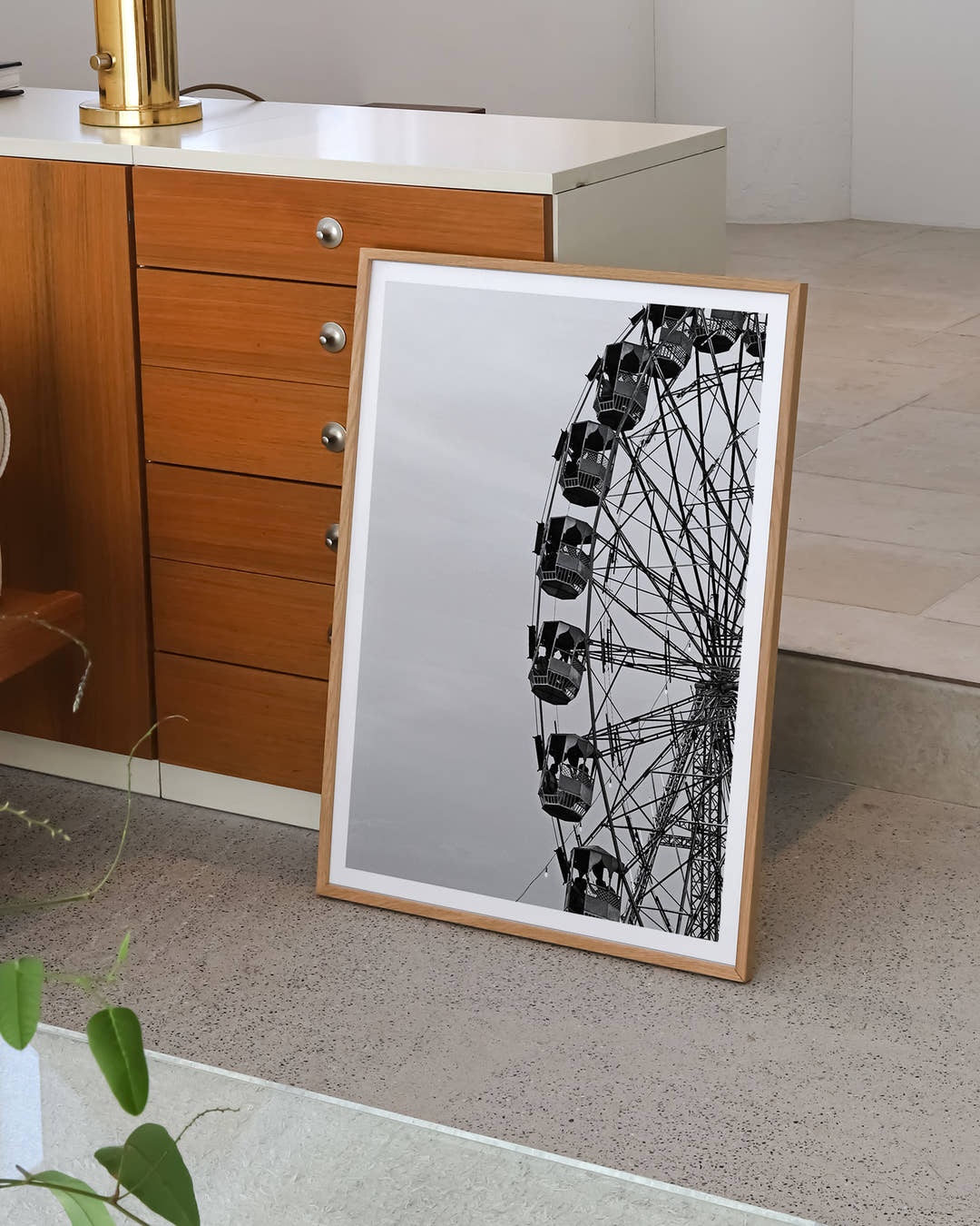 Ferris wheel Poster – FineArt Wandbild, moderne Kunst &amp; Fine Art Print von Spawnd, handgefertigt &amp; Made in Germany