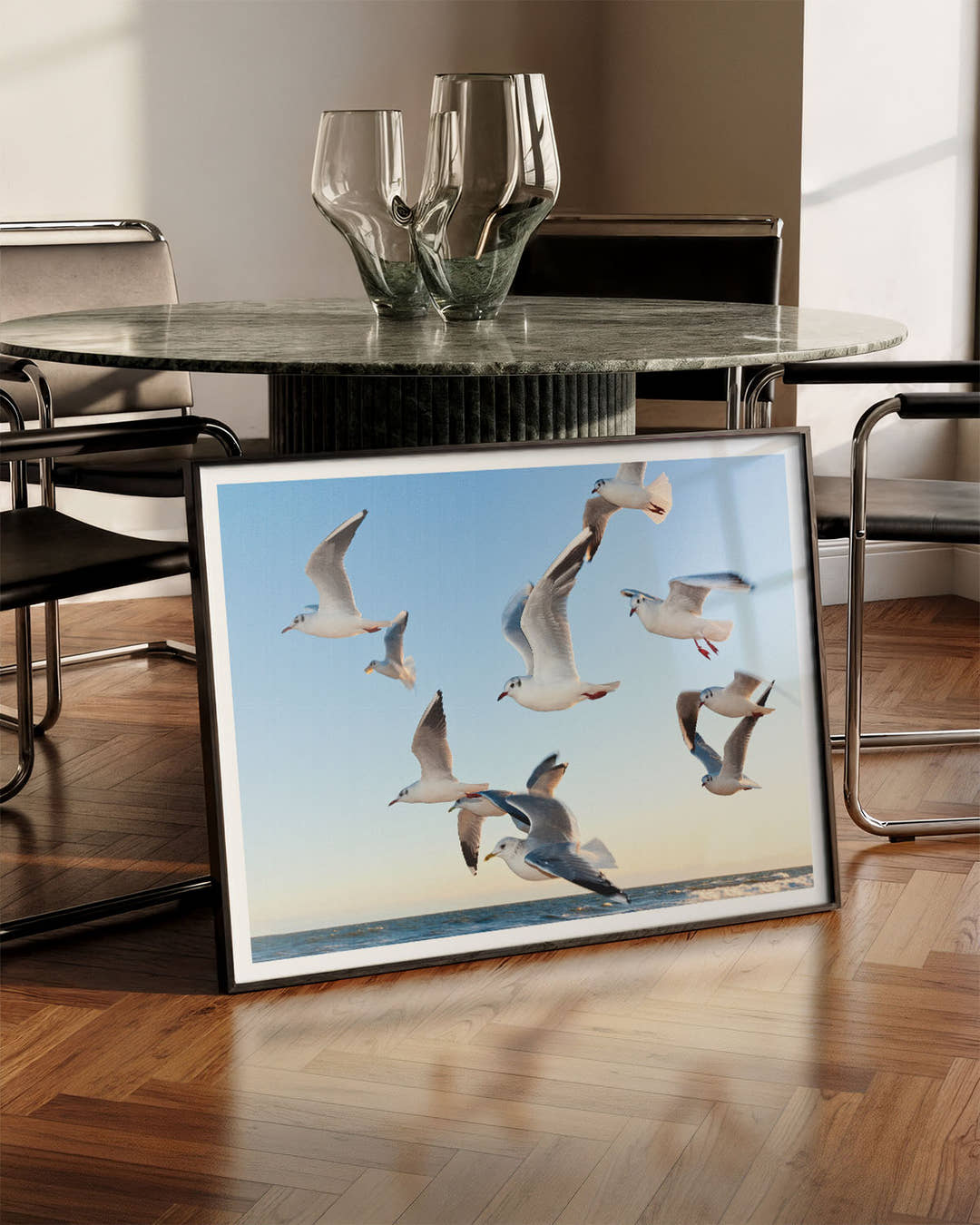 Flying Poster – FineArt Wandbild, moderne Kunst &amp; Fine Art Print von Spawnd, handgefertigt &amp; Made in Germany