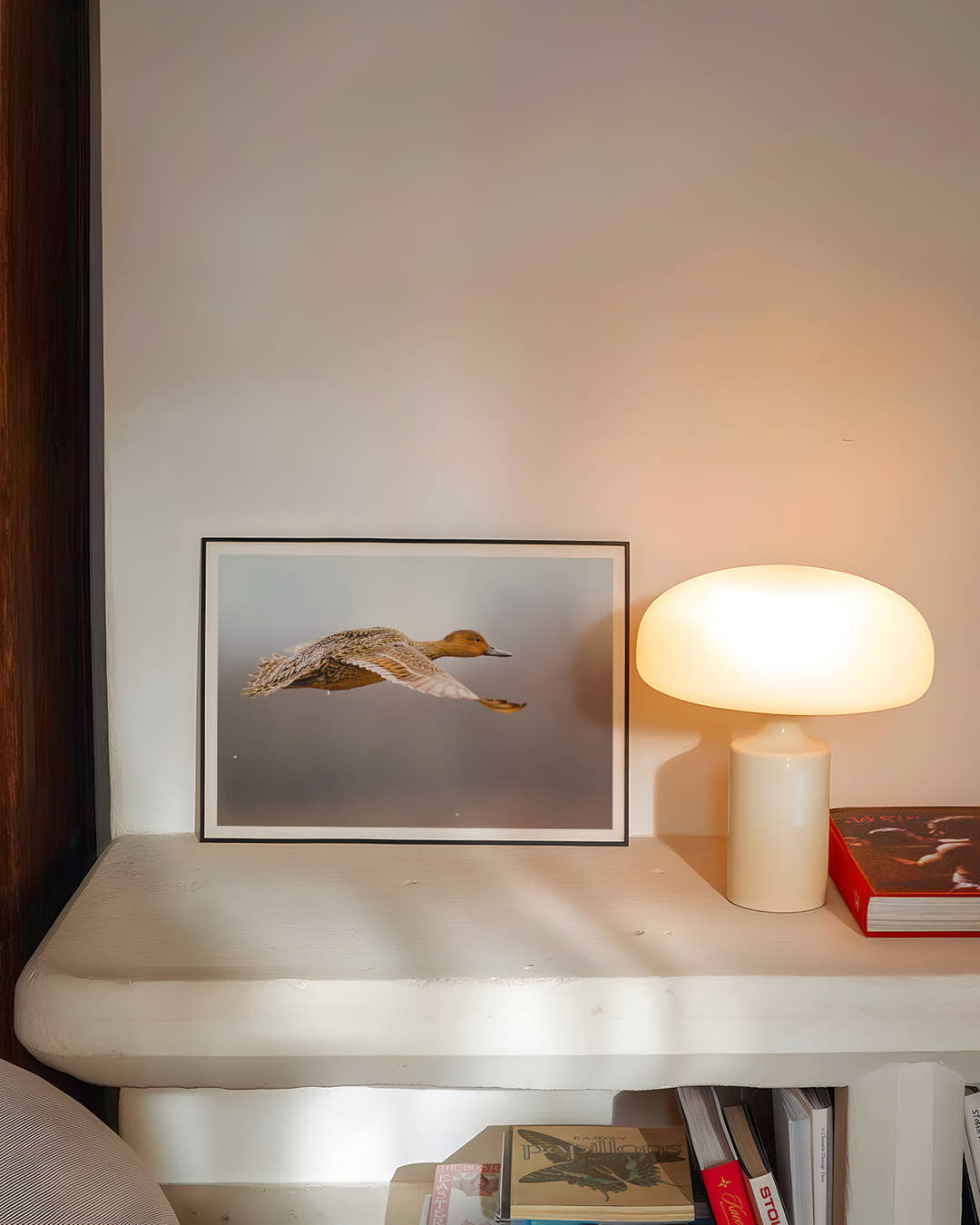 FlyingDuck Poster – FineArt Wandbild, moderne Kunst &amp; Fine Art Print von Spawnd, handgefertigt &amp; Made in Germany