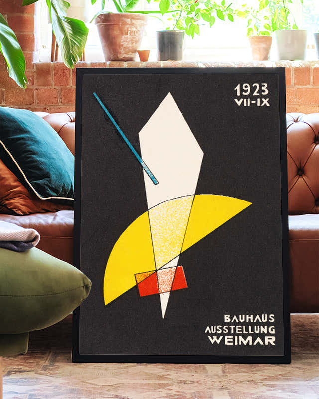Geometrisches Bauhaus Ausstellung Poster – Weimar 1923 Poster – FineArt Wandbild, moderne Kunst & Fine Art Print von Spawnd, handgefertigt & Made in Germany