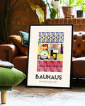 Geometrisches Bauhaus Muster Poster – Ausstellung 1927 Poster – FineArt Wandbild, moderne Kunst & Fine Art Print von Spawnd, handgefertigt & Made in Germany