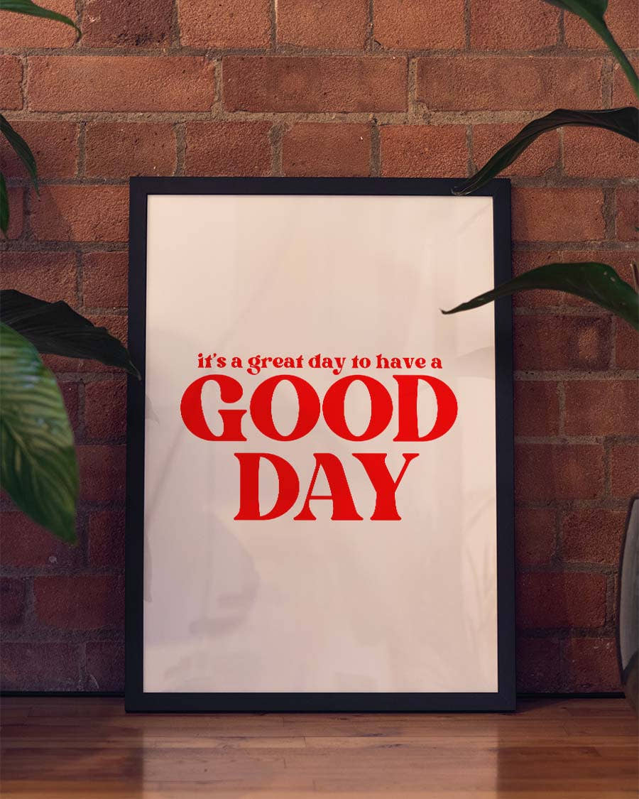 Good Day | Typografie Poster