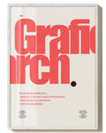 Grafic Arch | Typografie Poster – Spawnd® in Weißrahmen mit roten Buchstaben und modernem Layout. Perfekt für kreative Wohnräume und Büros.