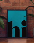 Hi | Typografie Poster