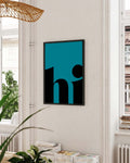 Hi | Typografie Poster
