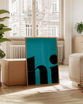 Hi | Typografie Poster