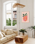 Himbeere Illustration Poster – Sweet Raspberry Poster – FineArt Wandbild, moderne Kunst & Fine Art Print von Spawnd, handgefertigt & Made in Germany