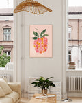 Himbeere Illustration Poster – Sweet Raspberry Poster – FineArt Wandbild, moderne Kunst & Fine Art Print von Spawnd, handgefertigt & Made in Germany