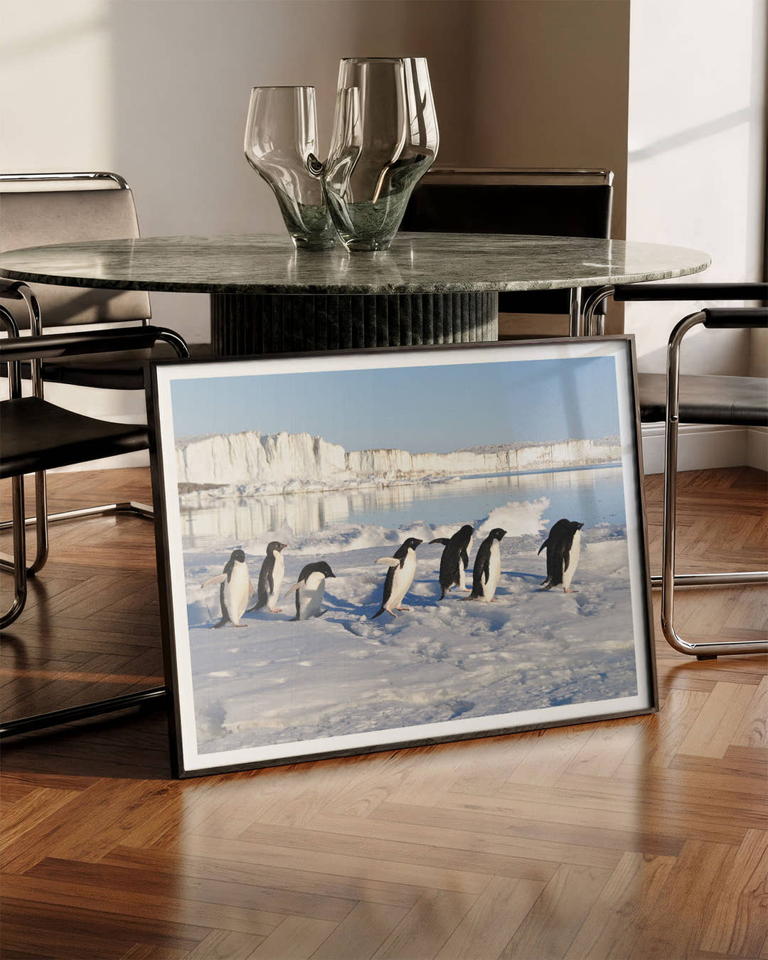Ice Poster – FineArt Wandbild, moderne Kunst &amp; Fine Art Print von Spawnd, handgefertigt &amp; Made in Germany
