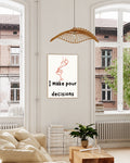 Illustrations Poster – I Make Pour Decisions Poster – FineArt Wandbild, moderne Kunst & Fine Art Print von Spawnd, handgefertigt & Made in Germany