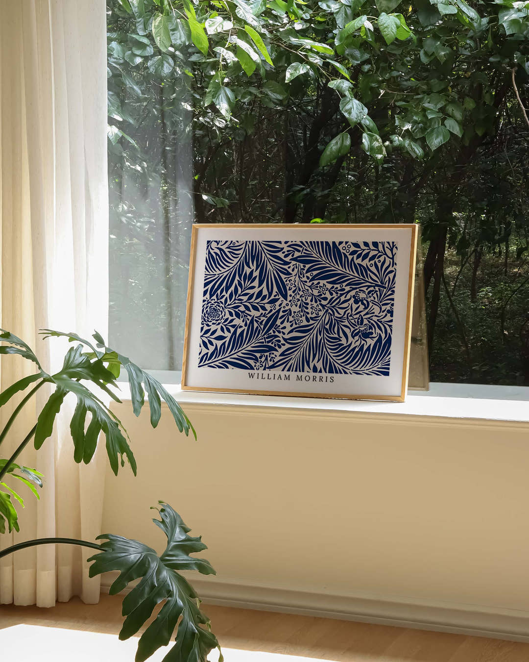 Indigo Garden Poster – FineArt Wandbild, moderne Kunst &amp; Fine Art Print von Spawnd, handgefertigt &amp; Made in Germany