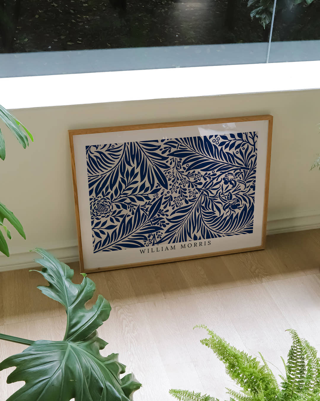Indigo Garden Poster – FineArt Wandbild, moderne Kunst &amp; Fine Art Print von Spawnd, handgefertigt &amp; Made in Germany