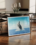 jumping Poster – FineArt Wandbild, moderne Kunst & Fine Art Print von Spawnd, handgefertigt & Made in Germany