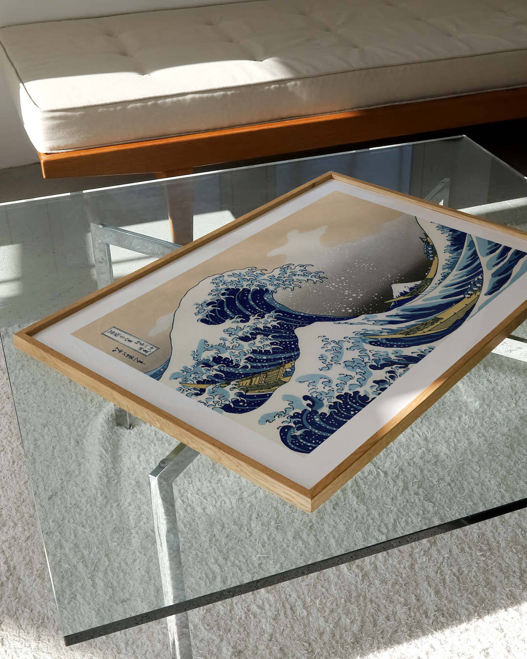 Kanagawa-oki nami ura Poster – FineArt Wandbild, moderne Kunst &amp; Fine Art Print von Spawnd, handgefertigt &amp; Made in Germany