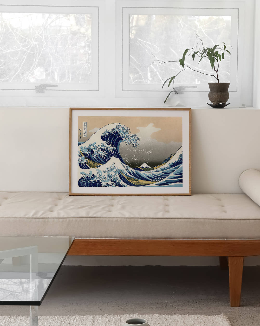 Kanagawa-oki nami ura Poster – FineArt Wandbild, moderne Kunst &amp; Fine Art Print von Spawnd, handgefertigt &amp; Made in Germany
