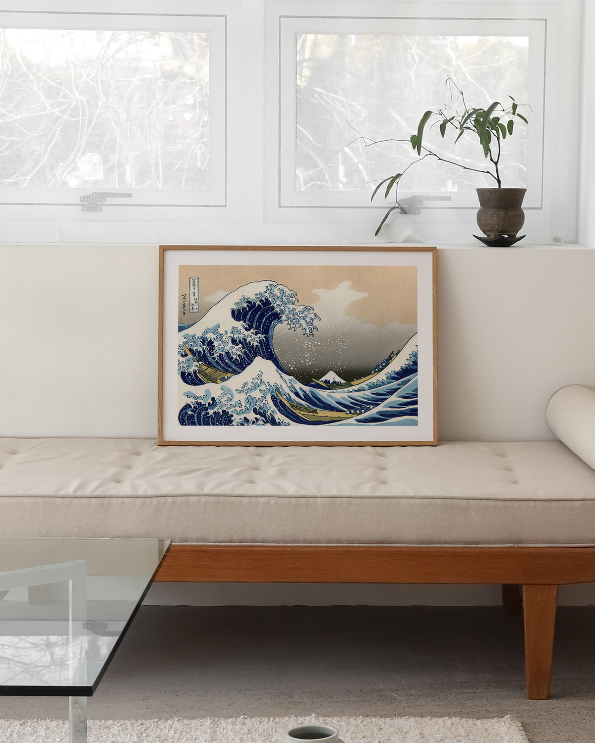 Kanagawa-oki nami ura Poster – FineArt Wandbild, moderne Kunst & Fine Art Print von Spawnd, handgefertigt & Made in Germany
