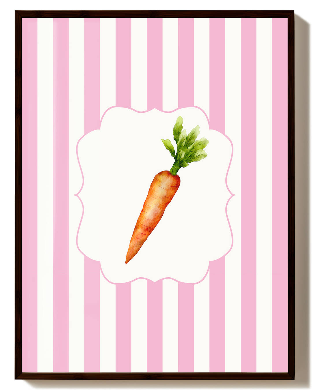 Karotten Poster – Carrot Poster – FineArt Wandbild, moderne Kunst &amp; Fine Art Print von Spawnd, handgefertigt &amp; Made in Germany
