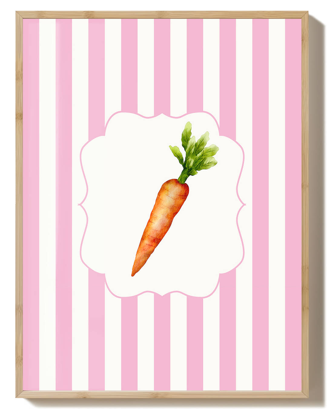 Karotten Poster – Carrot Poster – FineArt Wandbild, moderne Kunst &amp; Fine Art Print von Spawnd, handgefertigt &amp; Made in Germany