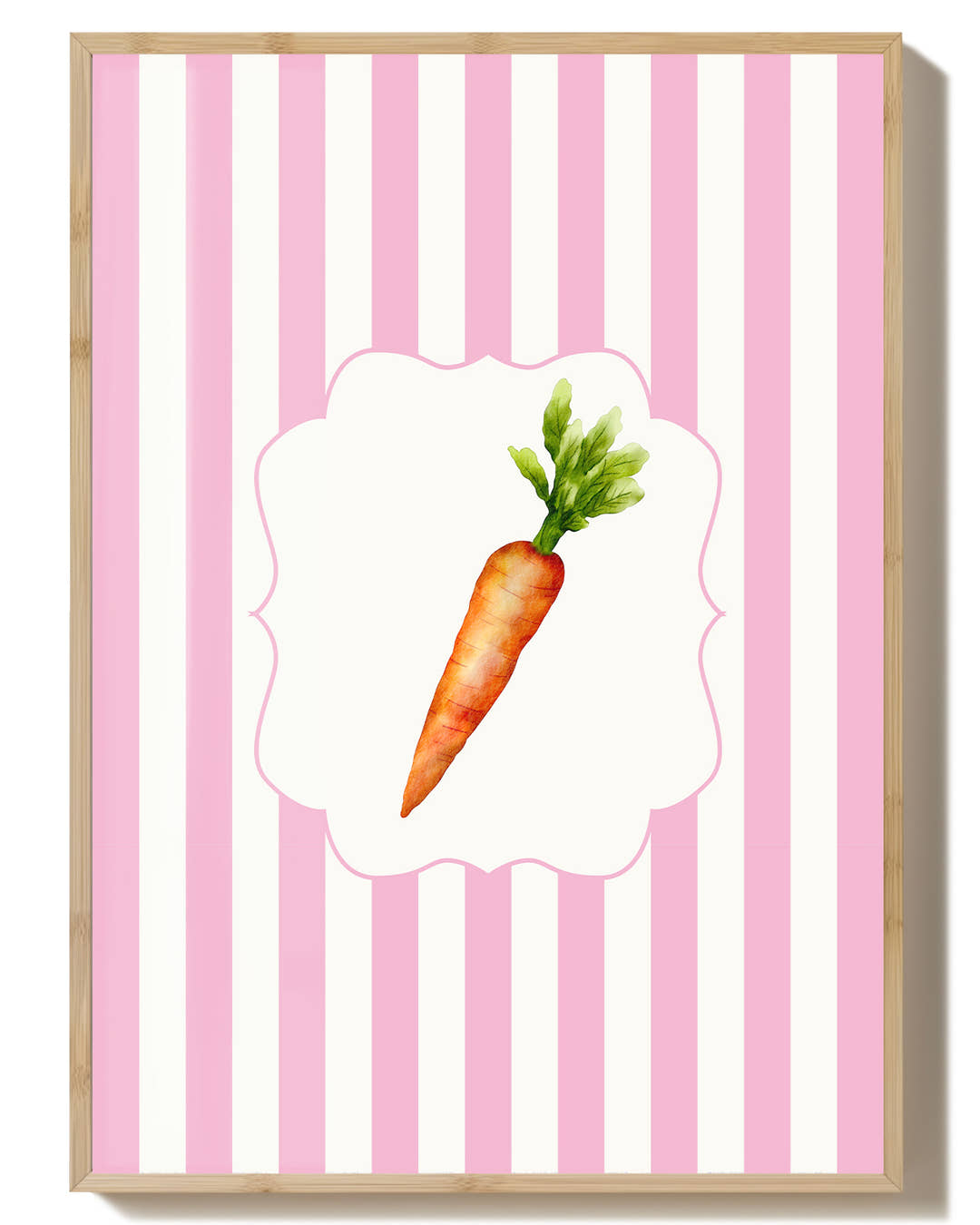 Karotten Poster – Carrot Poster – FineArt Wandbild, moderne Kunst &amp; Fine Art Print von Spawnd, handgefertigt &amp; Made in Germany