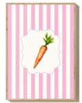 Karotten Poster – Carrot Poster – FineArt Wandbild, moderne Kunst & Fine Art Print von Spawnd, handgefertigt & Made in Germany