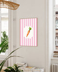 Karotten Poster – Carrot Poster – FineArt Wandbild, moderne Kunst & Fine Art Print von Spawnd, handgefertigt & Made in Germany