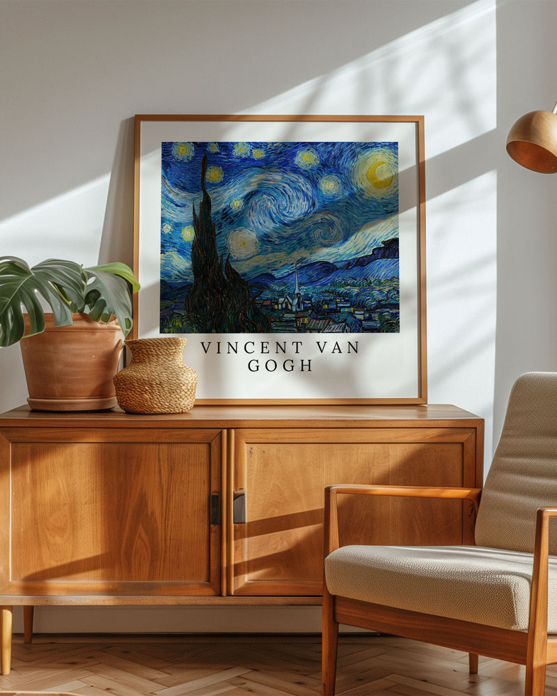 La Nuit étoilée Poster – FineArt Wandbild, moderne Kunst & Fine Art Print von Spawnd, handgefertigt & Made in Germany