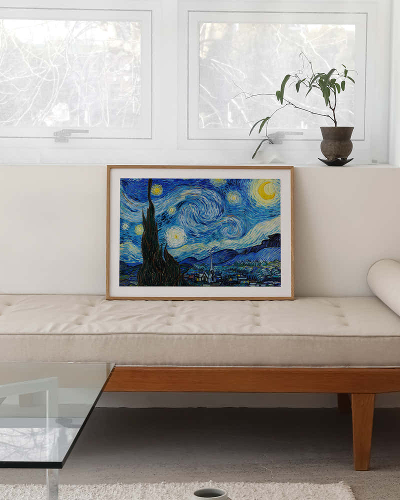 La Nuit étoilée V2 Poster – FineArt Wandbild, moderne Kunst & Fine Art Print von Spawnd, handgefertigt & Made in Germany