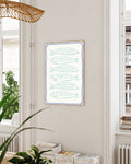 Maritimes Küchenposter – Fish Pattern Poster – FineArt Wandbild, moderne Kunst & Fine Art Print von Spawnd, handgefertigt & Made in Germany