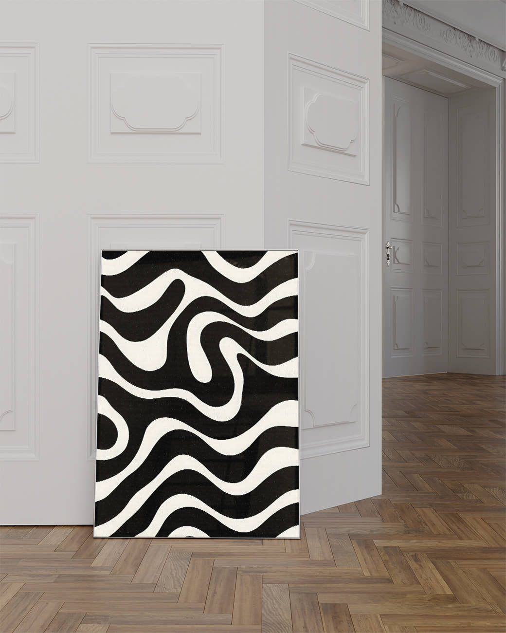 Minimalistisches Geometrie Kunst Poster – Balanced Void Poster – FineArt Wandbild, moderne Kunst &amp; Fine Art Print von Spawnd, handgefertigt &amp; Made in Germany