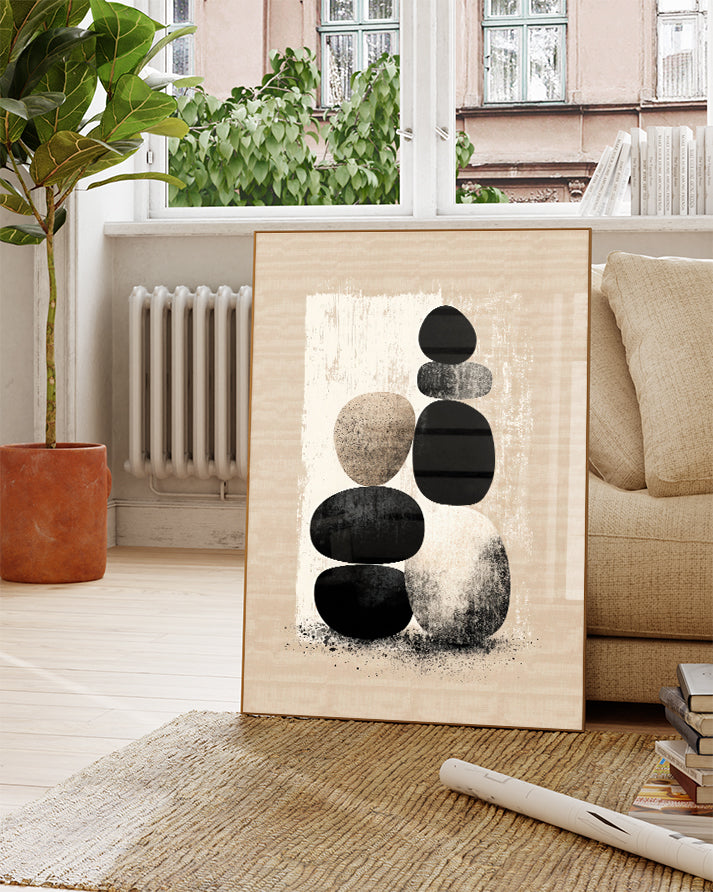 Minimalistisches Geometrie Poster modern – Visual Torque Poster – FineArt Wandbild, moderne Kunst & Fine Art Print von Spawnd, handgefertigt & Made in Germany