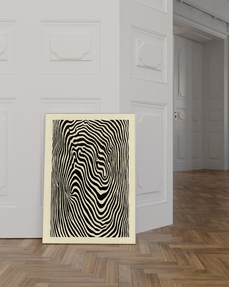 Minimalistisches Linien Kunst Poster – Black Silence Poster – FineArt Wandbild, moderne Kunst & Fine Art Print von Spawnd, handgefertigt & Made in Germany