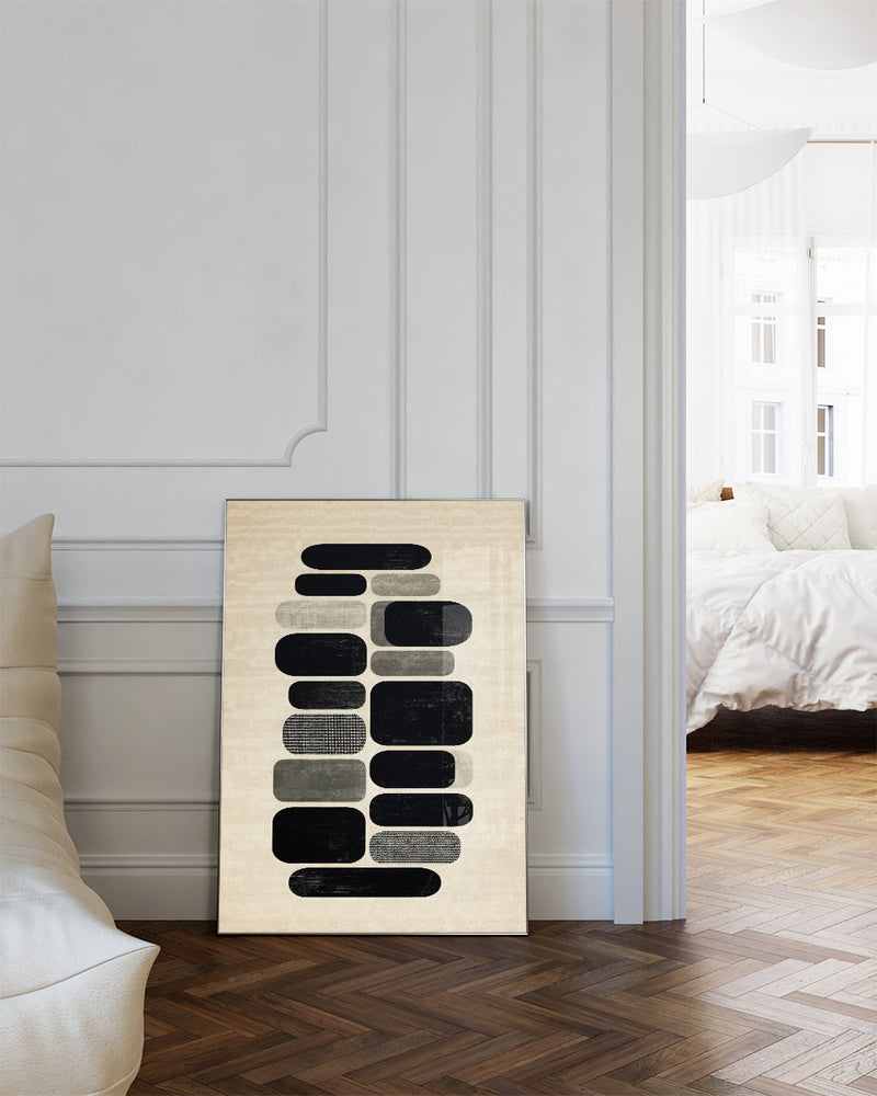 Minimalistisches Linien Kunst Poster – Flowing Edges Poster – FineArt Wandbild, moderne Kunst & Fine Art Print von Spawnd, handgefertigt & Made in Germany