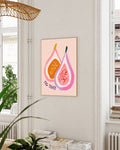 Modernes Küchenposter – Fig That Poster – FineArt Wandbild, moderne Kunst & Fine Art Print von Spawnd, handgefertigt & Made in Germany