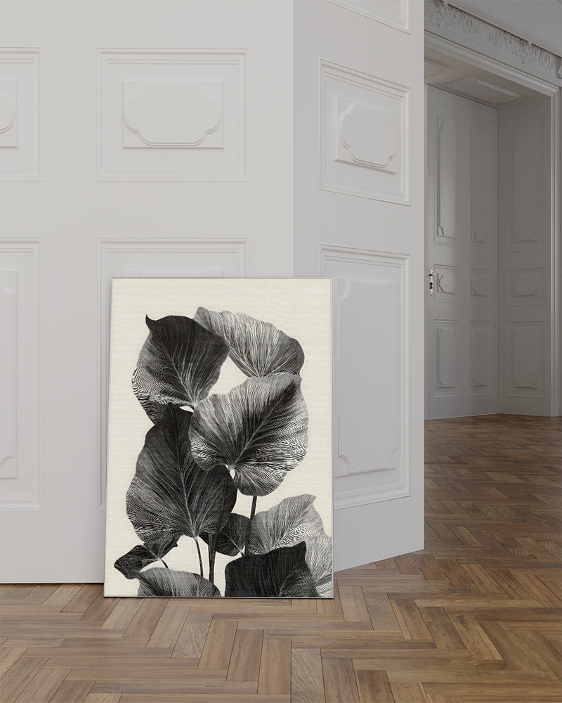 Modernes Schwarz Weiß Natur Poster – Black Waveform Poster – FineArt Wandbild, moderne Kunst & Fine Art Print von Spawnd, handgefertigt & Made in Germany
