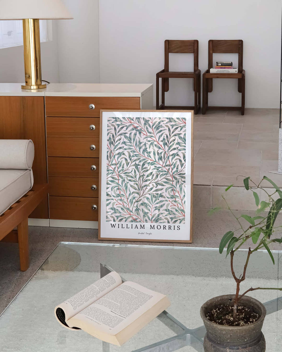Muted Tangle Poster – FineArt Wandbild, moderne Kunst &amp; Fine Art Print von Spawnd, handgefertigt &amp; Made in Germany
