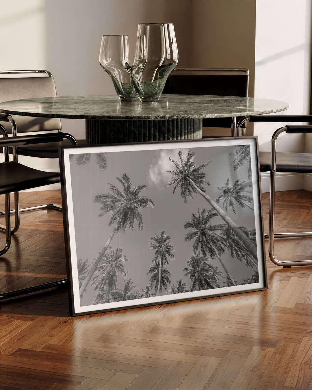 Palmes Poster – FineArt Wandbild, moderne Kunst &amp; Fine Art Print von Spawnd, handgefertigt &amp; Made in Germany