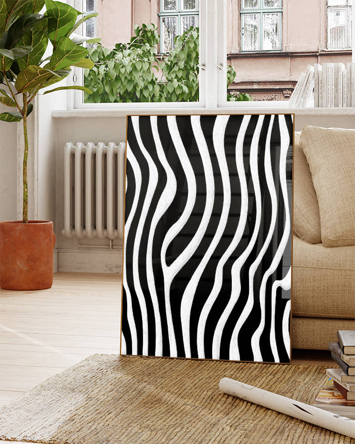 Rhythmische Linien Kunst modern – Slow Rhythm | Spawnd® Poster – FineArt Wandbild, moderne Kunst &amp; Fine Art Print von Spawnd, handgefertigt &amp; Made in Germany