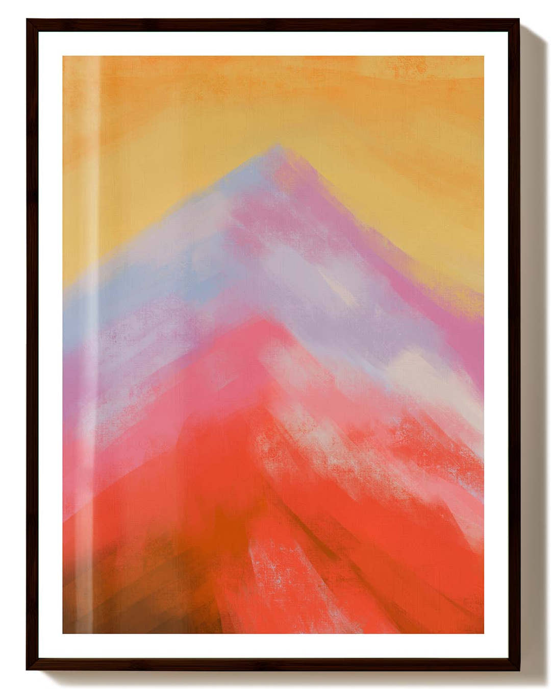 Rise, Gently | Berglandschaft Poster Poster – FineArt Wandbild, moderne Kunst &amp; Fine Art Print von Spawnd, handgefertigt &amp; Made in Germany