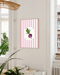 Rote Bete Poster – Beetroot Poster – FineArt Wandbild, moderne Kunst & Fine Art Print von Spawnd, handgefertigt & Made in Germany