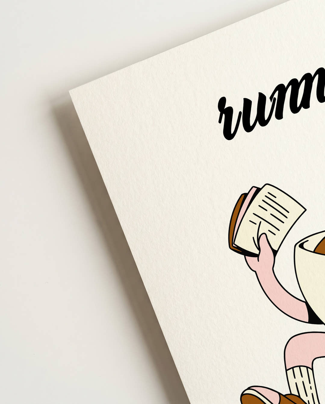 Running on Coffee | Illustration Poster