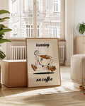 Running on Coffee | Illustration Poster