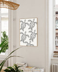 Schildkröten Muster Illustration Poster – Maritimes Pattern Design Poster – FineArt Wandbild, moderne Kunst & Fine Art Print von Spawnd, handgefertigt & Made in Germany