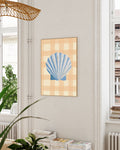 Sea Shell Illustration Poster – Sea Shell Poster – FineArt Wandbild, moderne Kunst & Fine Art Print von Spawnd, handgefertigt & Made in Germany