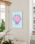 Sea Shell Typografie & Illustration Poster – Seashell Poster – FineArt Wandbild, moderne Kunst & Fine Art Print von Spawnd, handgefertigt & Made in Germany